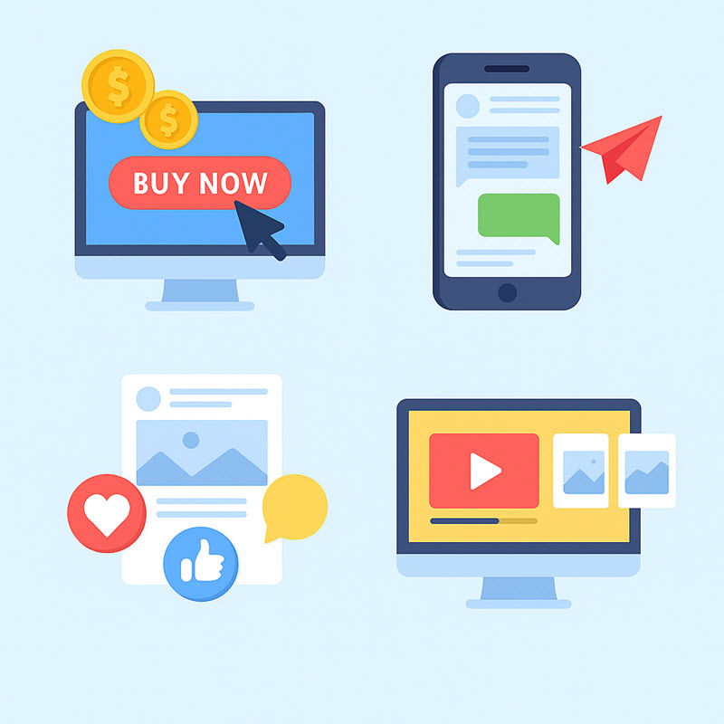 Các Hình Thức Quảng Cáo Facebook Phổ Biến Năm 2025