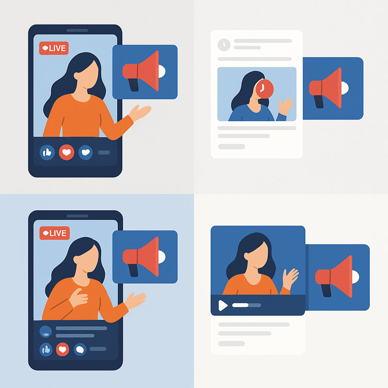 Các Hình Thức Quảng Cáo Livestream Facebook Phổ Biến