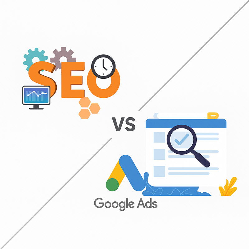Quảng cáo Google khác gì với SEO?