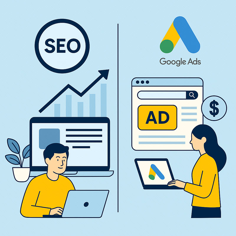 So Sánh SEO Và Google Ads: Mỗi Kênh Mạnh Ở Đâu?