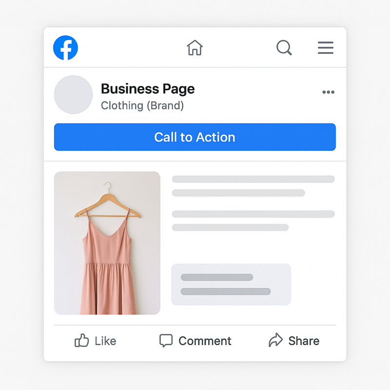 Gắn link vào nút hành động (Call to Action) của fanpage