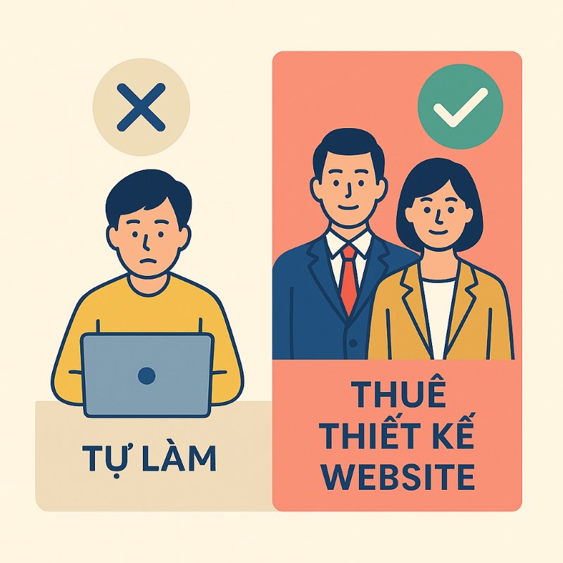 Nên tự làm hay thuê dịch vụ thiết kế website