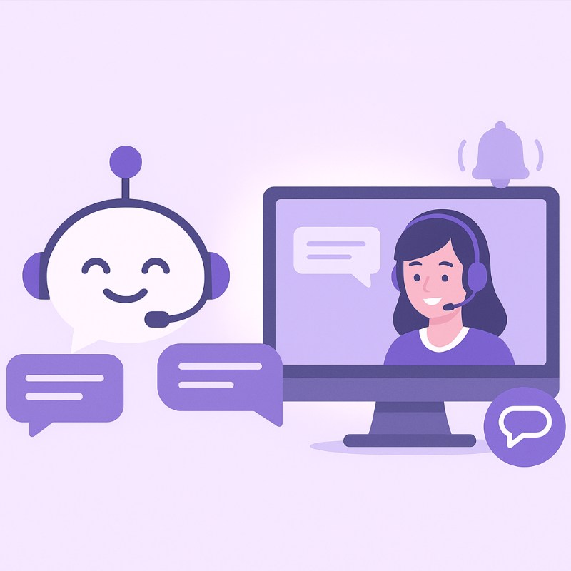Tính năng chatbot và live chat trong thiết kế trang web bán hàng
