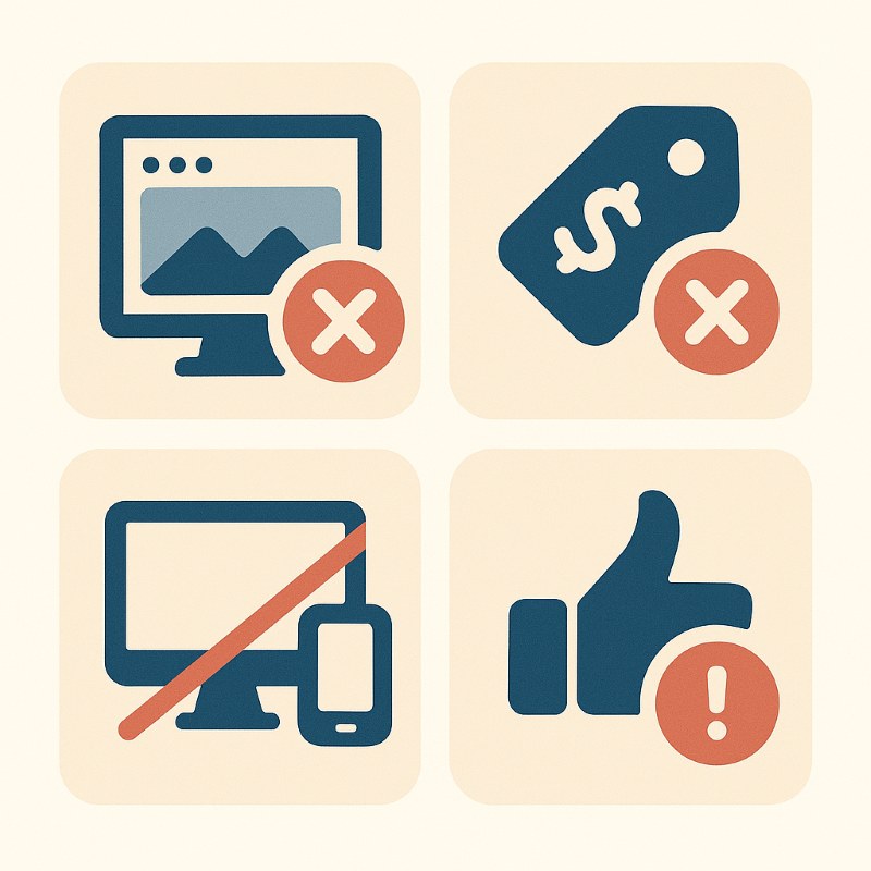 Top 7 sai lầm phổ biến khi chọn dịch vụ thiết kế website