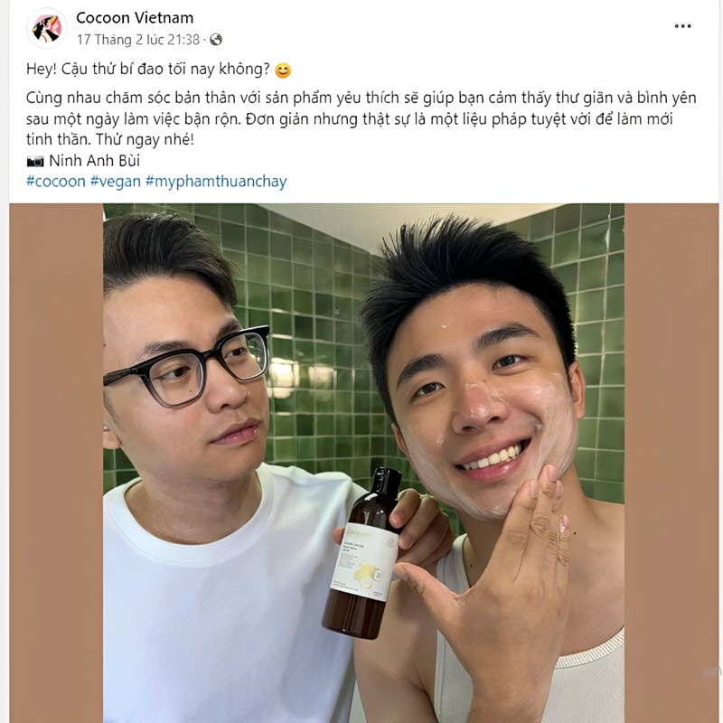 Bài đăng sử dụng KOLs, Influencers